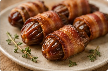 Bacon-Wrapped Stuffed Dates