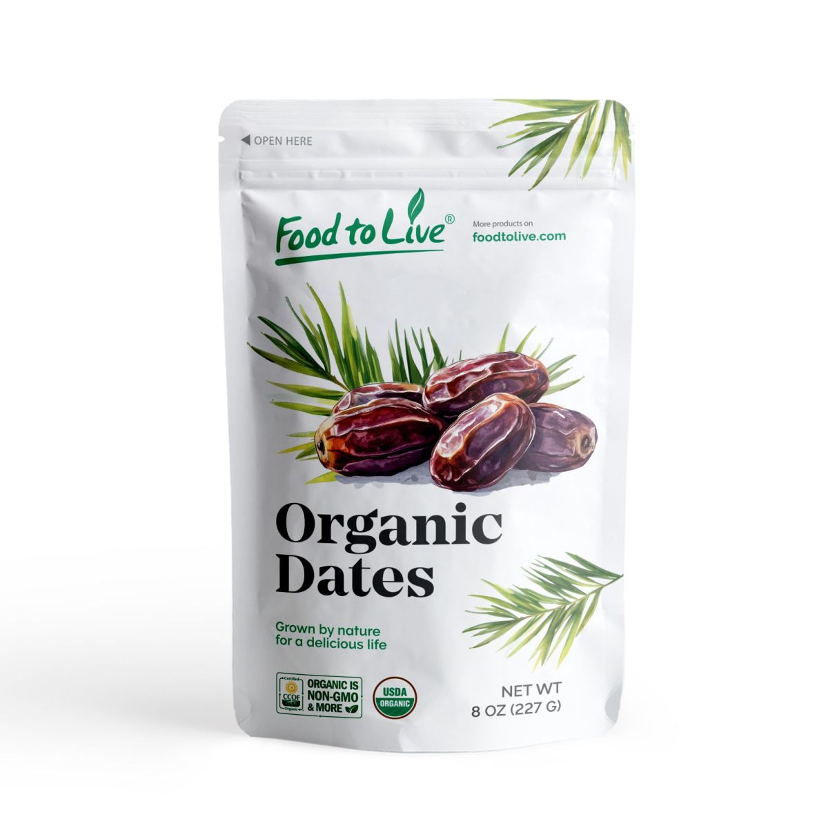 Food to Live Organic Medjool Dates, 8 Ounces
